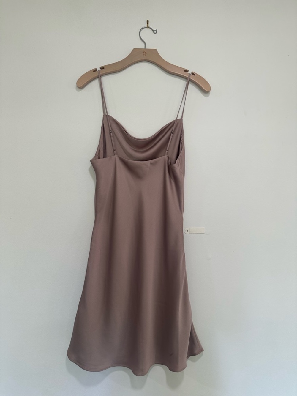 Abercrombie Mauve Satin Slip Dress with Cowl Neck - Picture 2 of 3